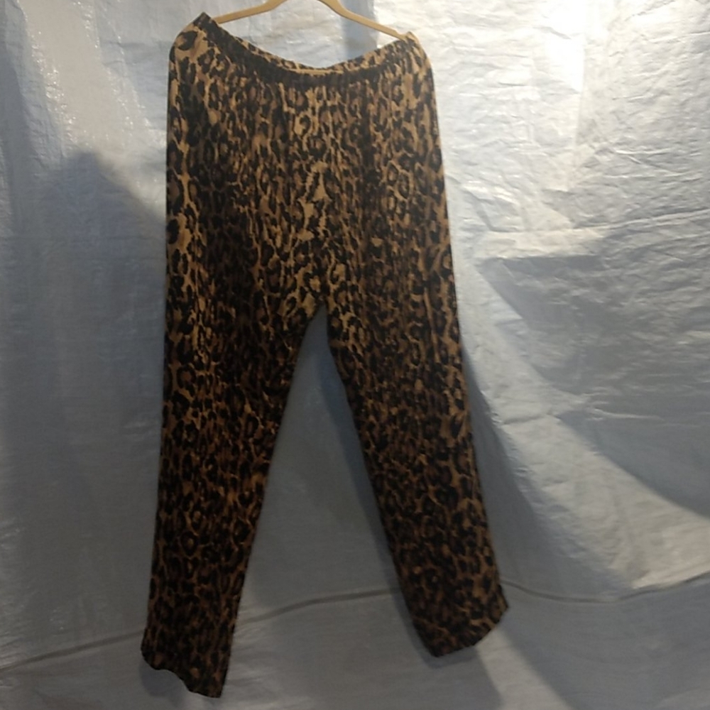 Leopard Print Women's Lounge Pants Sz 20